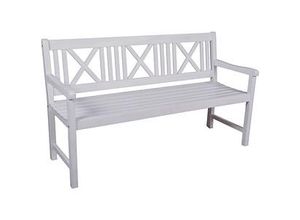 Garden Pleasure Gartenbank MALMÖ 985068 weiß Holz 154,0 cm