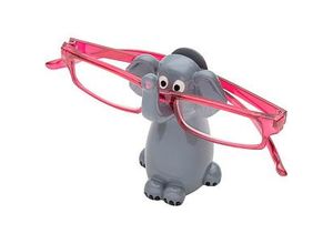 Produktbild WEDO Brillenhalter Elefant grau Polyresin 5,0 x 6,10 x 9,3 cm