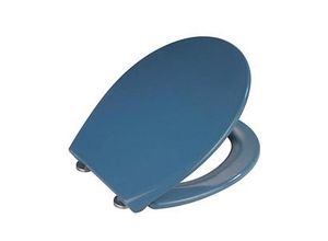 WENKO WC-Sitz mit Absenkautomatik Samos blau