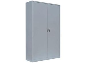 LÜLLMANN Stahlschrank 530370 lichtgrau 120,0 x 42,2 x 195,0 cm, aufgebaut