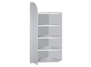 Kerkmann Eckregal Dante lichtgrau 60,0 x 32,5 - 60,0 x 190,0 cm
