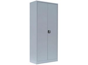 LÜLLMANN Putzmittelschrank 545520 lichtgrau 80,0 x 38,3 x 180,0 cm, aufgebaut