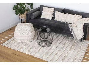 Wollteppich ME GUSTA "Bohist 325", beige (natur), B:200cm H:18mm L:290cm, Wolle, Teppiche