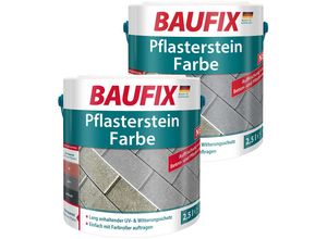 BAUFIX Pflasterstein Farbe transparent 2,5L 2er set