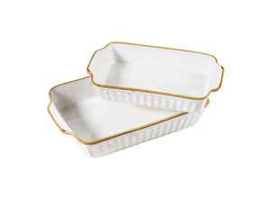 Mäser Auflaufform-Set, Porzellan Pintar Beige