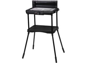 Elektrogrill TEPRO "Albertville 2022", schwarz, B:58cm H:93cm T:46cm, Kontaktgrill_Standgrill_Tischgrill_Teppanyakigrill, abnehmbares Heizelement für einfache Reinigung