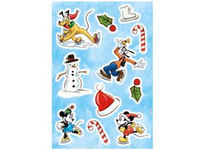 Wandtattoo KOMAR "Mickey Ice Slide - Größe 50 x 70 cm", bunt, B:50cm, Folie, Wandtattoos, selbstklebend, Wandsticker, Kinderzimmer