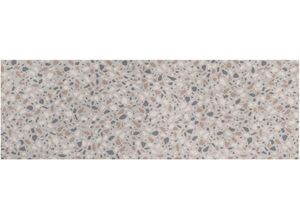 Vinyl-Läufer "Küchenläufer TERRAZZO, Made in Belgium", grau, B:50cm H:2,5mm L:200cm, Polyvinylchlorid (PVC), PRIMAFLOR-IDEEN IN TEXTIL, Teppiche, Küchenläufer aus Vinyl, abwischbar, Küche