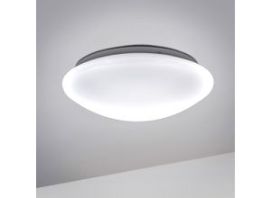 B.K.LICHT LED Deckenleuchte, weiß, H:9,5cm Ø:29cm, Lampen, LED Bad Deckenlampe Design Deckenstrahler IP44 Badezimmer Küche Flur