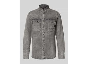 Slim Fit Jeanshemd mit Brusttaschen