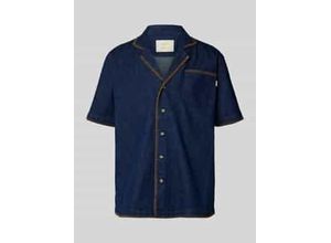 Relaxed Fit Jeanshemd mit Brusttasche