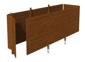 Carport-Geräteraum SKANHOLZ "Abstellraum C5", braun (nussbaum), Holzwerkstoff, Gerätehäuser, aus Profilschalung