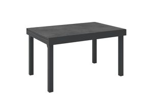 Ambia Garden Gartentisch mit Auszug , Anthrazit , Metall, Kunststoff , rechteckig , eckig , 135x270x75 cm , ausziehbar , Gartenmöbel, Gartentische,