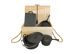 Xxxl Dutch , Schwarz , Metall , 6-teilig , Grills & Outdoor-Küchen, Grillzubehör