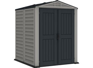 Duramax Kunststoff Gartenhaus 171x171 Geräteschuppen Garten Gerätehaus Drehtüren, H. 210 x B. 171 x T. 171 cm