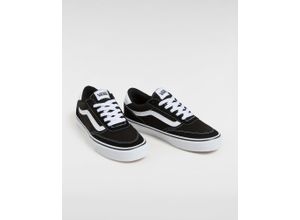 Sneaker VANS "Brooklyn LS", Herren, Gr. 40, ba2, suede, canvas schwarz, weiß, Leder, Schuhe, angelehnt an das Design vom Old Skool