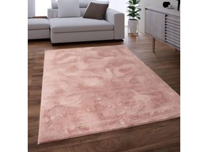 Fellteppich PACO HOME "Kunstfell Soft 380", pink, B:60cm H:14mm L:90cm, Polyester, Teppiche, Fellteppich, Langflor, Kuschelteppich - besonders weich, Uni-Farben