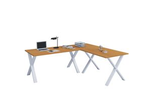 VCM VCM Holz Schreibtisch Eckschreibtisch