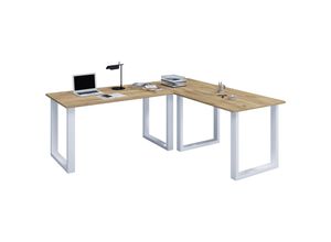 VCM VCM Holz Schreibtisch Eckschreibtisch
