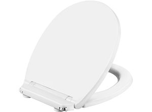 WC-Sitz CORNAT "Klassisch weißer Look - Pflegeleichter Duroplast - Quick up", weiß, B:39,5cm L:49cm, Duroplast, WC-Sitze, Clean Funktion - Absenkautomatik - Montage von oben / Toilettensitz