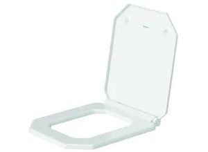 Duravit Serie 1930 WC-Sitz Weiß HG 367x36x437mm Oktogonal, mit Absenkautomatik, Sitzgarnitur abnehmbar, Edelstahl-Scharniere 0064890000