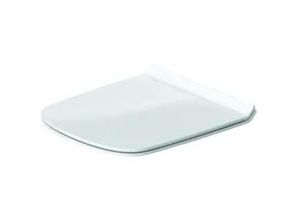 Duravit DuraStyle WC-Sitz D-shaped, Weiß Hochglanz 359x43x423mm, ohne Absenkautomatik, Edelstahl-Scharniere 0063710000
