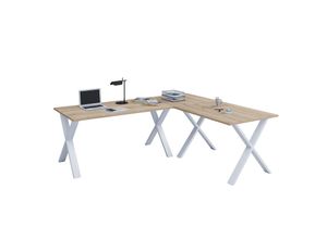 VCM VCM Holz Schreibtisch Eckschreibtisch