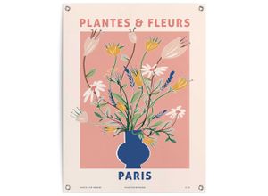 Poster REINDERS "Blumen", bunt (farbe bild(er): bunt), B:60cm H:80cm T:0,1cm, Leinwand, Bilder, Outdoor für Garten oder Balkon