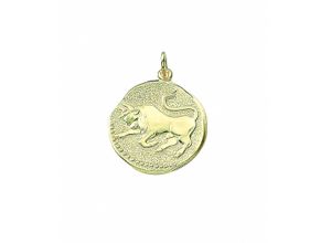 Ketten-Anhänger ADELIA´S "Damen & Herren 333 Gold Sternzeichen Anhänger Stier Ø 18,2 mm", gold, Schmuckanhänger, Damen, Damen, Stier, Gelbgold 333-Gold, Gelbgold 333, Gold, Goldschmuck für Damen & Herren