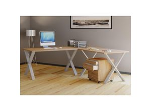 VCM VCM Holz Schreibtisch Eckschreibtisch