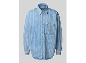 Relaxed Fit Jeanshemd mit Brusttasche