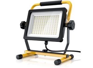 Brandson 100W LED Baustrahler mit 144 SMD LEDs - Arbeitsleuchte - Bauscheinwerfer