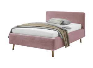 Polsterbett mit Bettkasten - rosa/pink