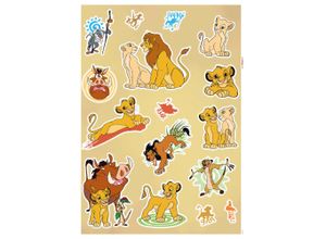 Wandtattoo KOMAR "Lion King Circle of Life - Größe 50 x 70 cm", bunt, B:50cm, Folie, Wandtattoos, selbstklebend, Wandsticker, Kinderzimmer