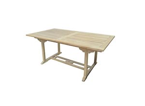 Garden Pleasure Teak Gartentisch Tisch SOLO Ausziehtisch Garten Balkontisch Holz