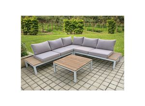 Lounge Set VALENTINA 4tlg Sitzgruppe Sitzgarnitur Gartengarnitur Möbel Garten