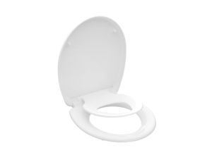 Schütte WC Sitz Duroplast FAMILY WHITE mit Absenkautomatik und Schnellverschluss
