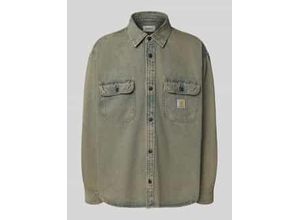 Jeanshemd mit Knopfleiste Modell 'Tigan'