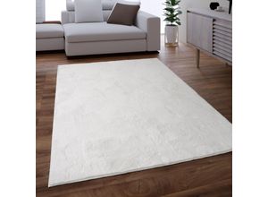 Fellteppich PACO HOME "Kunstfell Soft 380", weiß, B:60cm H:14mm L:90cm, Polyester, Teppiche, Fellteppich, Langflor, Kuschelteppich - besonders weich, Uni-Farben
