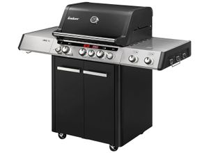 Gasgrill ENDERS "UNIQ PRO 3 IK CRUSTER", grau (schwarz, edelstahlfarben), B:150,50cm H:120,6cm T:66,50cm, Grills, BxH: 150,5x120,6 cm
