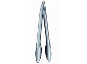 Kochzange RÖSLE, silber (edelstahlfarben), L:30cm, Edelstahl 18/10, Küchenzangen, Zange zum Kochen und Grillen, Edelstahl 18/10, spülmaschinengeeignet