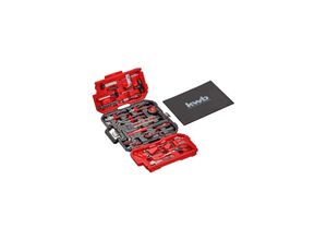 kwb Werkzeugkoffer, 70-teilige Werkzeug-Set, stabiler Kunststoff-Koffer, mit Tragegriff zum Transportieren und Aufhängen, hochwertiger Werkzeugsatz, ideal für Werkstatt und Haushalt