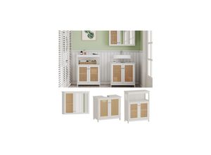 Vicco Badmöbel-Set Rosario, Weiß, moderne