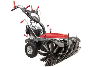 Kehrmaschine SCHEPPACH "SC2200PE", schwarz (schwarz, rot), B:103cm H:115cm L:148cm, Einachser, 3,6 kW/4,5 PS, inkl. Schneeräumschild
