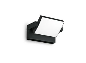 Ideal Lux LED-Außenwandleuchte Swipe, schwarz, IP54, 3.000 K