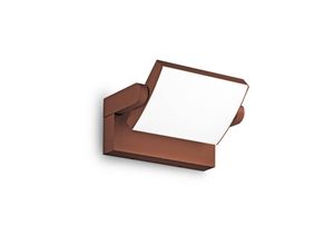 Ideal Lux LED-Außenwandleuchte Swipe, kaffee, IP54, 3.000 K