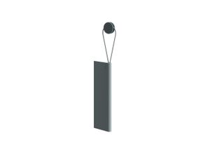 Keuco Duschabzieher Edition 400 grau (RAL 7011), mit Wandhalterung (04959380000)