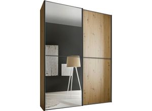 Schwebetürenschrank STAUD "Sinfonie Plus, edles Design in hochwertiger Qualität, Made in Germany", artisan eiche, B:200cm H:222cm T:68cm, Holzwerkstoff, Schränke, Mit vier verschiedenen Ausstattungsvarianten