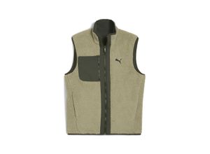 Funktionsweste PUMA "Hybrid Sherpa Wendbare Weste Herren", Herren, Gr. S, lux army grün, Innenmaterial: 100% Polyester. Außenseite: 100% Polyester. Taschenfutter: 100% Polyester, Westen Funktionsweste