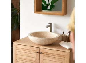 Waschbecken aus Marmor Calypso Cream